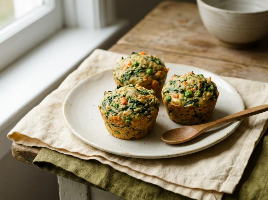 Muffin de legumes, imagem do livro